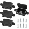 Miniatyrbillede 1 af 5: Pieces IP66 Vandtæt Samledåse, Udendørs Vandtæt Samledåse, 2-vejs Kabelforbindelse PG9 Forbindelser til ?3-8mm ?6mm-10mm??? Kabel