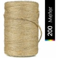Pikkukuva 2 / 5: Jute-naru, halkaisija 2 mm, 200 metriä, hamppuköysi, retrokoriste, DIY-etiketti, monitoimiköysi sisä- ja ulkovalaistukseen, koristeluun