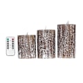 Miniatyrbild 1 av 8: 3-pack LED-ljus i form av tall med dimbar fjärrkontroll och varmt sken