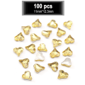 Pikkukuva 2 / 5: Nail Art Love Spike Bottom Diamond, Mixed Shape Glass Gemstone, Large 100 Pieces, Noble Color