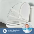 Miniatyrbilde 2 av 5: Toalettsete Fall Bremse UF Toalettbriller Hvit Toalettlokk for Bad Toalettsete