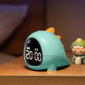 Miniatyrbillede 1 af 5: Dinosaur-vækkeur, børnevækkeur med timer, dobbelt alarm