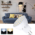 Miniatyrbild 3 av 5: Ersättningslampa med hög ljusstyrka, ej dimbar, Mr16 60 LED, lång livslängd, Cri 70+, LED-spotlight för inomhusbruk - 4 st