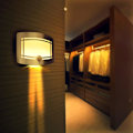 Miniatyrbild 1 av 5: LED-vägglampor med rörelsesensor, batteridriven, justerbar ljusstyrka, vägglampor för heminredning, sovrum, vardagsrum, hotell, trapphall (vit)