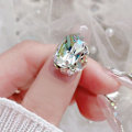 Miniatyrbild 3 av 5: 70 st Multi Shapes Glas Flatback Kristall Strass för Nagelkonst Hantverk, Flatback Strass 3d Dekorationer Flat Back Kristall Stenar Gems Set