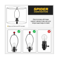 Miniatyrbillede 4 af 5: Lamper i naturhør - Stofskærme til lamper - Kompatible med soveværelses- og skrivebordslamper