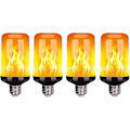 Miniatyrbild 2 av 5: Lågeffektlampa med flammor, E27 5w 4 simuleringslägen för blixt, LED-utomhusbelysning julbelysning (4-pack)