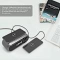 Miniatyrbillede 3 af 4: Sengbordsuhrradio med USB-oplader