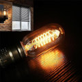 Miniatyrbild 2 av 5: 10 st 40w Edison Vintage Glödlampa Dimbar T45 Spiral Filament E26 E27 Bärnsten--(WR)