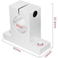 Miniatyrbillede 3 af 5: 4 stk. SK8 8mm CNC Lineær Bevægelse Kugleslide Enheder Skinne Support Guide Shaft Leje