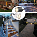 Pikkukuva 4 / 5: 16 ulkoisen LED-upotusvalonauhan sarja, IP67-vedenkestävä, ? 32 mm, ulkoiset upotusvalot