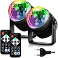 Miniatyrbilde 1 av 5: LED-partylampe discokule musikkstyrt med 7 farger 360° roterbar