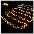 Miniatyrbillede 4 af 5: Karneval Bryllups Lysguirlande 100m 600 LED - Varm Hvid Belysning til Indendørs og Udendørs Dekoration