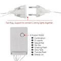 Miniatyrbillede 5 af 8: Jule LED gardin istap dryp lys 220V LED fest