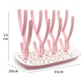 Miniatyrbilde 2 av 5: Tørkestativ for babyflasker | Drikkekopper for småbarn, rosa barnebestikk