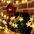 Miniatyrbild 4 av 7: Utomhus solcellslampor 7m 50 LED 10m 100 LED