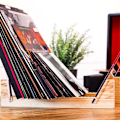 Miniatyrbilde 5 av 7: Plateholder for vinylplater - stabler opptil 50 album