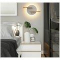 Miniatyrbillede 4 af 5: Med USB-port Moderne væglampe med afbryder Læselampe Sengelampe Belysning Nattelys Indendørs LED væglampe 301912Cm Sort [Energiklasse A]