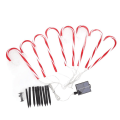 Miniatyrbilde 2 av 8: Julegodteri Stokk Lys 1 for 8 Solar Candy Cane Way