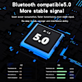 Miniatyrbild 3 av 4: Bh69 USB Bluetooth-kompatibelt samtalscenterheadset PC-dator 3,5 mm affärsheadset telefonheadset med mikrofon