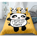Pikkukuva 2 / 2: Xm-4# 3D Panda Animal Cute Kit Peittosetti Kolmiosainen sarja Neljäosainen sarja