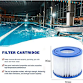 Pikkukuva 3 / 3: Pool Filter Cartridges for Bestway VI for Lay-Z-Spa Miami, Pack of 4 Filters, Filter Cartridge Pool Cleaning Filter