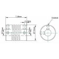 Miniatyrbild 2 av 5: 5 st flexibla kopplingar 5 mm till 8 mm NEMA 17 axelkoppling för RepRap 3D-skrivare Prusa i3 eller CNC-maskin