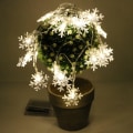 Miniatyrbilde 4 av 5: Varme hvite snøfnugg LED-lyskjede juledekorasjon