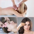 Miniatyrbilde 7 av 8: Rose Quartz Facial Roller og Gua Sha Scraper Set Lovelyface, 100% Naturlig Stein, Han