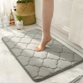 Miniatyrbilde 4 av 5: Bad Tykk Absorberende Sklisikker Gulvmatte Bad Korallfleece Memory Foam Teppe Dørmatte
