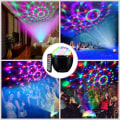 Miniatyrbild 4 av 5: LED discokula, 16 ljusformer, musikkontroll, ljuseffekter