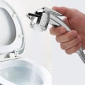 Miniatyrbild 5 av 8: Handdusch i rostfritt stål för toalett, tygblöjor