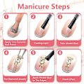 Miniatyrbild 5 av 5: Nagelcharm, Legering Nagelstenar, Stenar För Nageldekoration, 1 Set Av 10, En Kombination