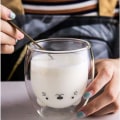 Miniatyrbillede 3 af 6: Kaffekop dyre dobbelt glas kop, mælk, kaffekop, cappuccino kop,