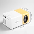 Miniatyrbillede 2 af 6: Mini projektor - Bærbar 1080P filmprjektor, kompatibel med smartphones og bærbare computere