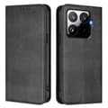 Plånboksfodral för Xiaomi 15T Pro Retro Textur Läder Telefonfodral Black
