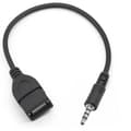 USB till 3,5 mm Jack Adapter - USB 2.0 till Hane Stereo Audio Jack, 2st för PC & Enheter