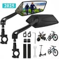 Elcykelspeglar, vikbara, kompatibla med styre, HD 20-24 mm, cykelsäkerhetsskydd