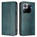 Plånboksfodral för Xiaomi 15T Pro Retro Textur Läder Telefonfodral Dark Green