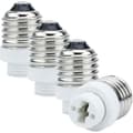 4x E27 G9 Lamphållaradapter i VIT - Set med 4 omformningsomvandlare för lamphållare