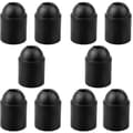 Pakke med 10 sorte E27 fatninger, glat base E27 fatningsholder til synlige pærer og tykt E27 gevind