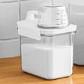 Vaskemiddelbeholder, 1100 ml vaskemiddeldispenser, plastbeholder, skabsbakke