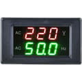 Generator Digital AC Voltmeter Frekvenstestverktygsmätare med dubbla LED-displayer
