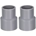 32 mm x 20 mm PVC-rørreduksjonskobling nav DWV grå 2 stk - utløpsrør