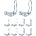 D-formad låspinne – Galvaniserat kolstål – 10-pack – Mått 6 x 45 mm för dragkrokar