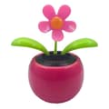 Rolig solcellsdriven prydnad för bil, dansande blomma, gungande leksak för instrumentbrädan - Sy D