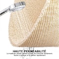 Miniatyrbild 5 av 5: Duschmatta Halksäker Badmatta 40x80cm Mjuk Texturerad Yta Badkarsmatta Dränering Off White
