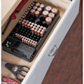 Miniatyrbild 5 av 5: Batterilagring med testare, batterihållare med batterikontroll för AAA AA C D 9V