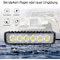 Miniatyrbilde 6 av 8: 4 x 18W LED arbeidslys, LED ekstra frontlykter