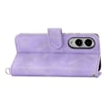 Miniatyrbillede 5 af 5: Blomstermønstret PU læder Wallet telefoncover med rem til Samsung Galaxy S25 Edge